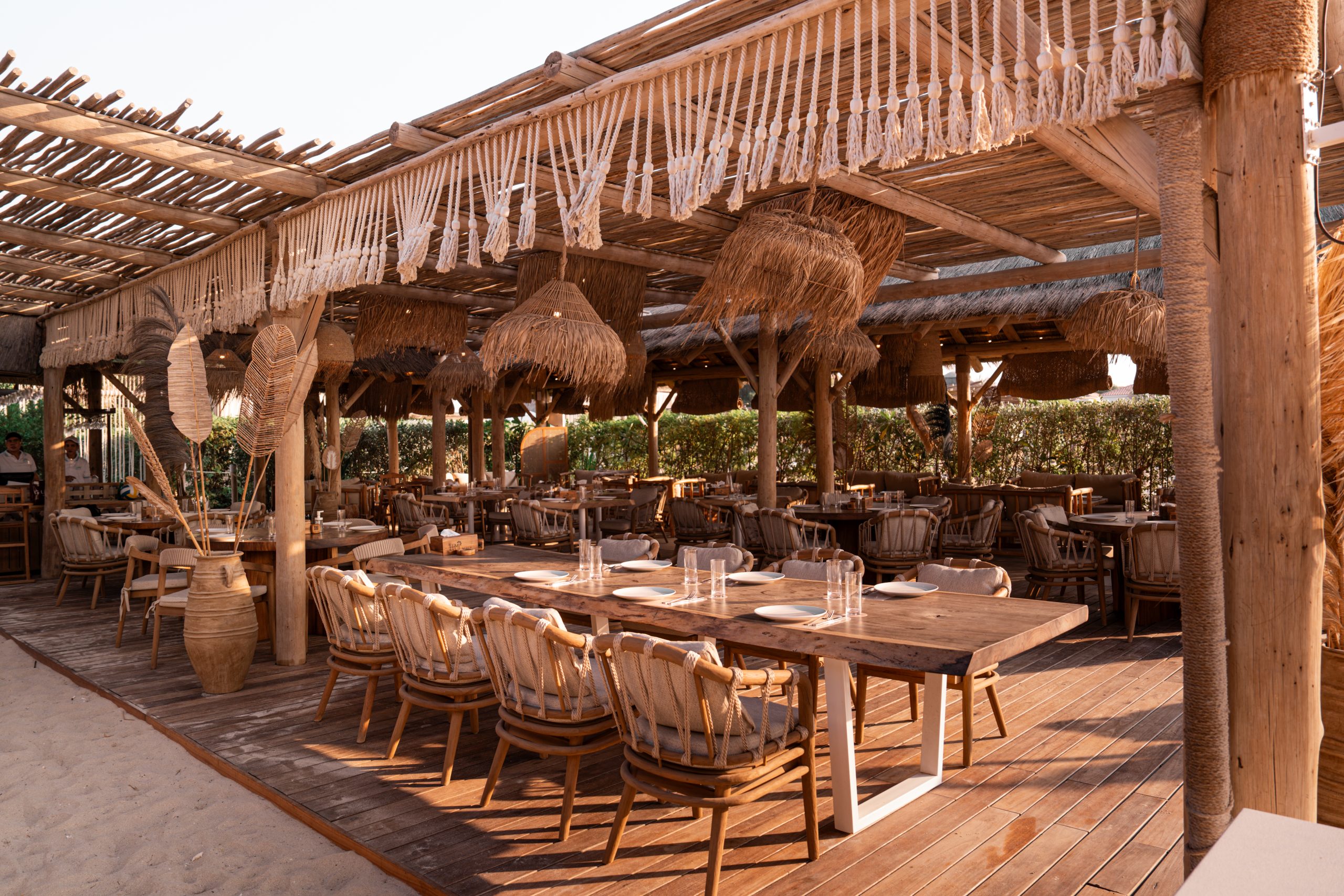 The dining setting at Lumi Restaurant