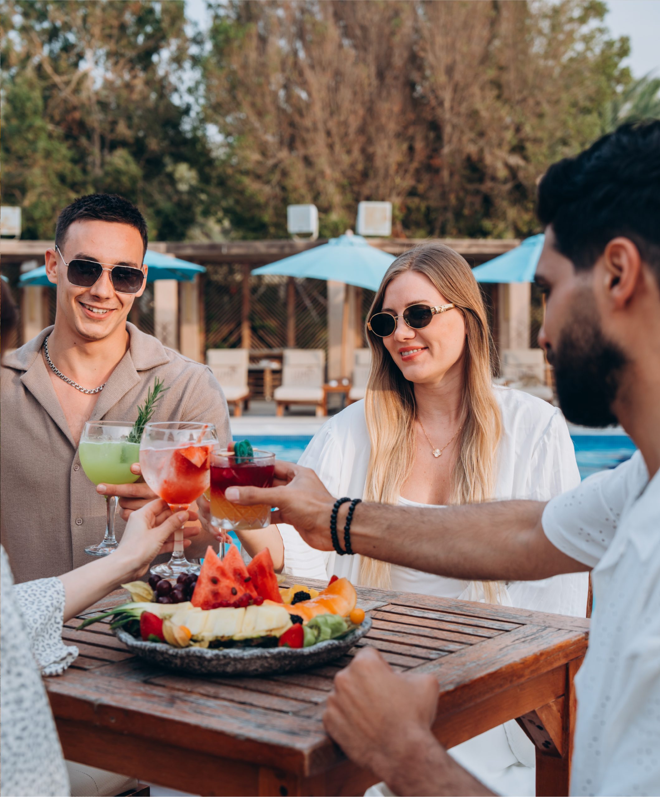 Guests gathering together at Umm Al Quwain Beach Hotel