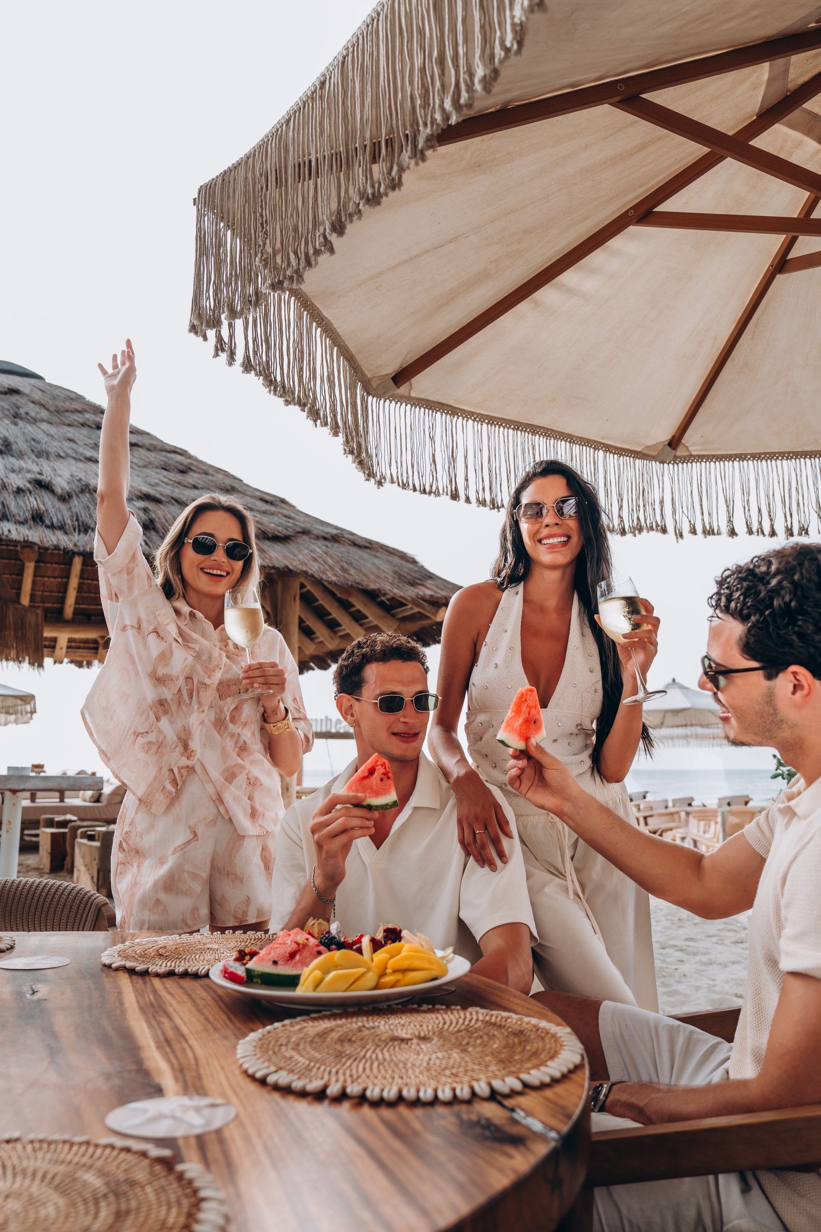 Social table at Lumi Beach