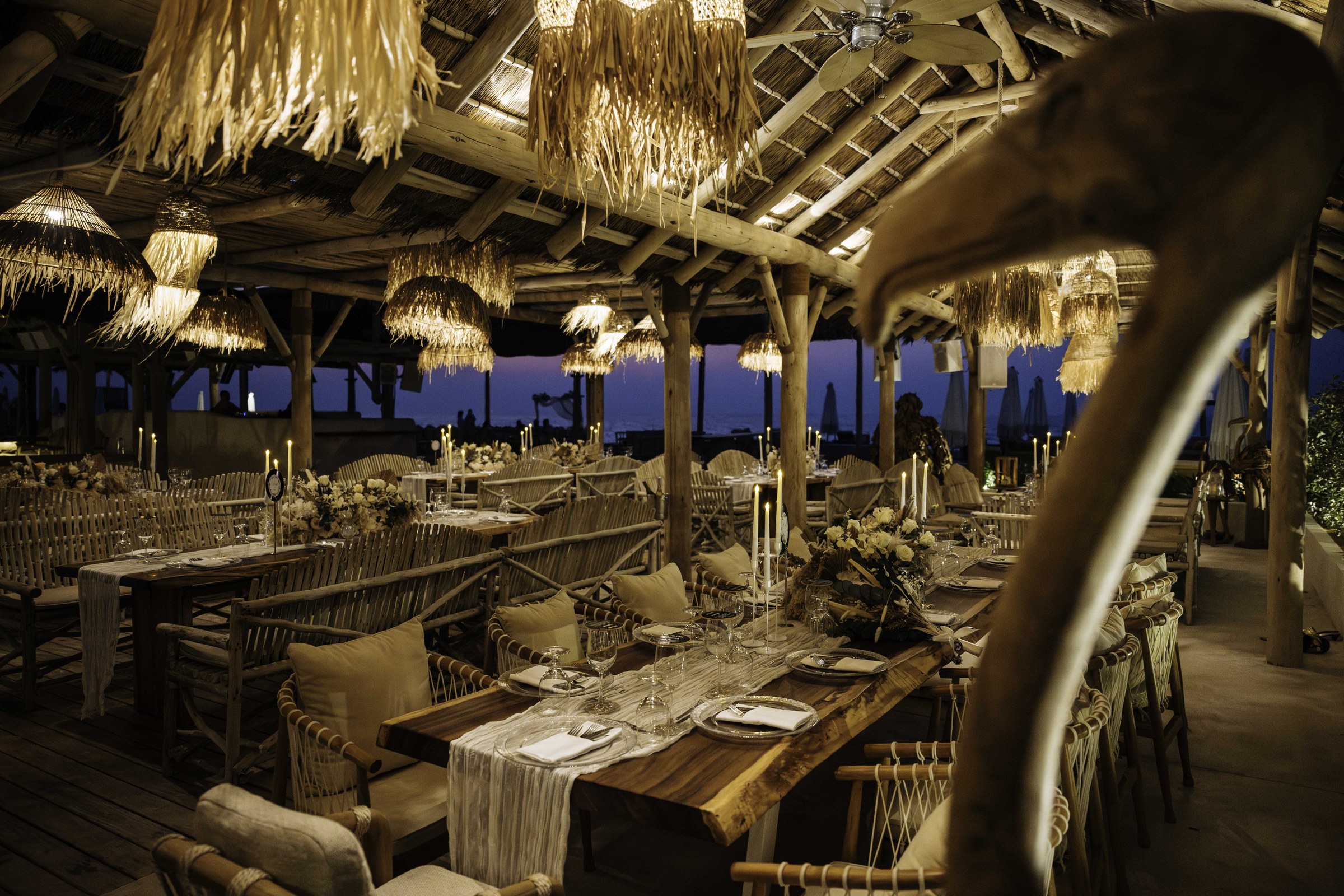Event venue after dark