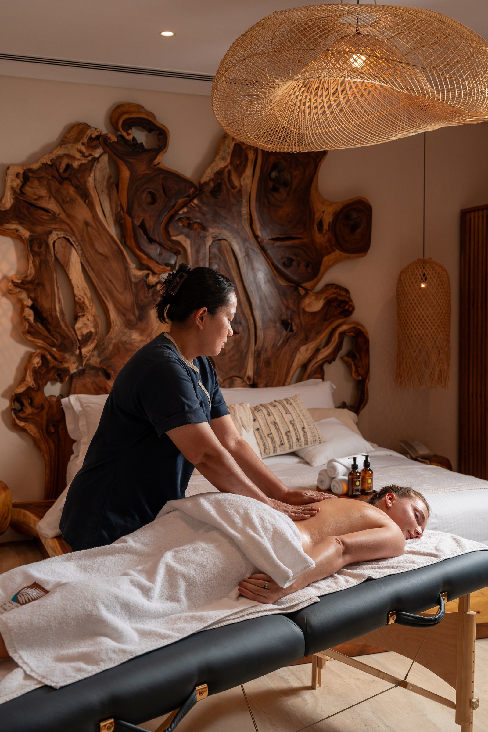 Relaxing hotel wellness experience